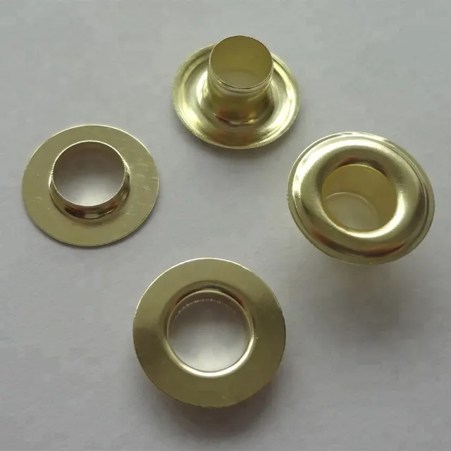 Brass eyelets and grommets