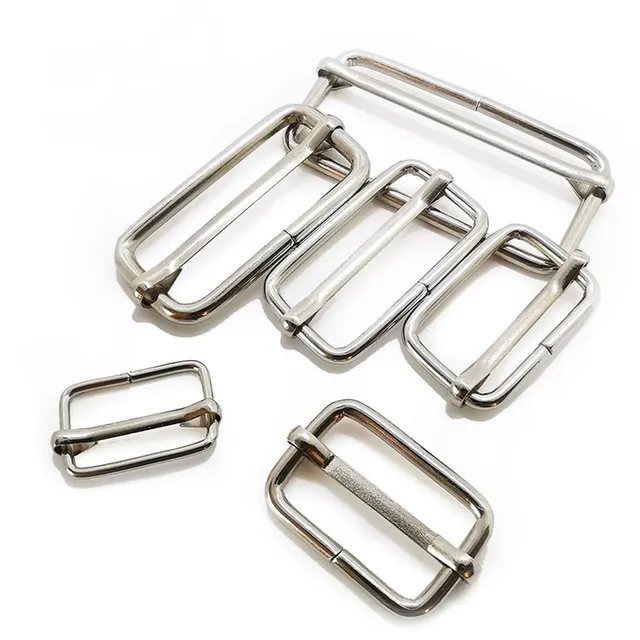 Metal tri glide strap adjusters