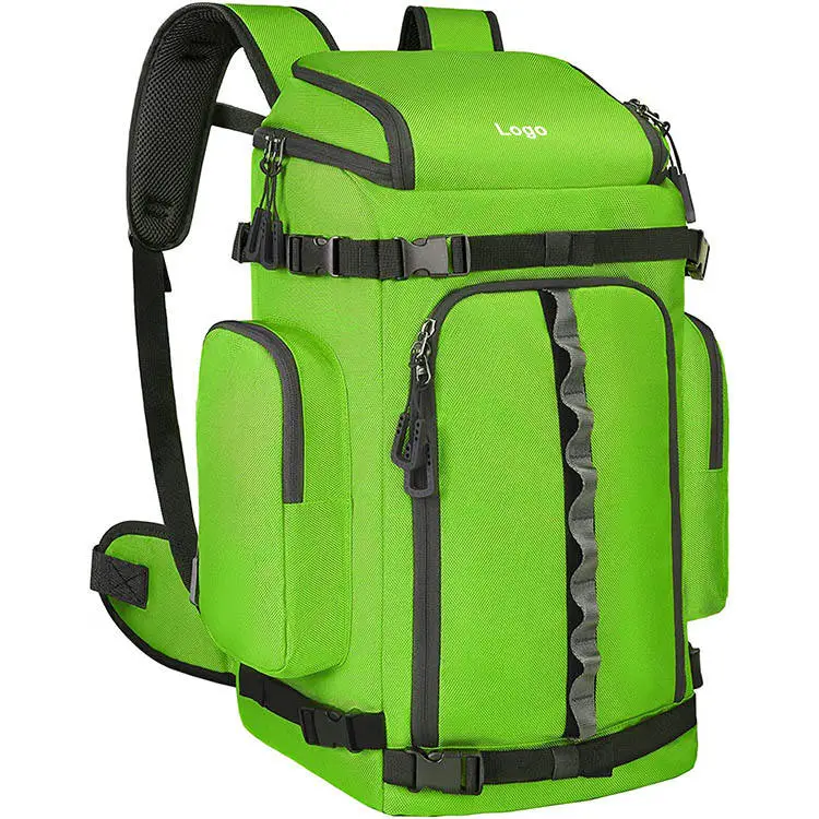 Ski backpack with board carry