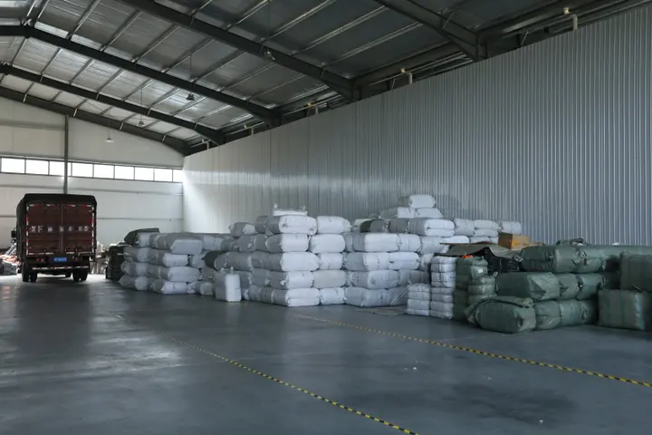 Baled bulk stock of backpacks